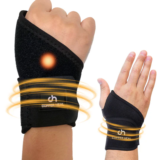 Short Wrist Adjustable Brace COPPER INFUSED