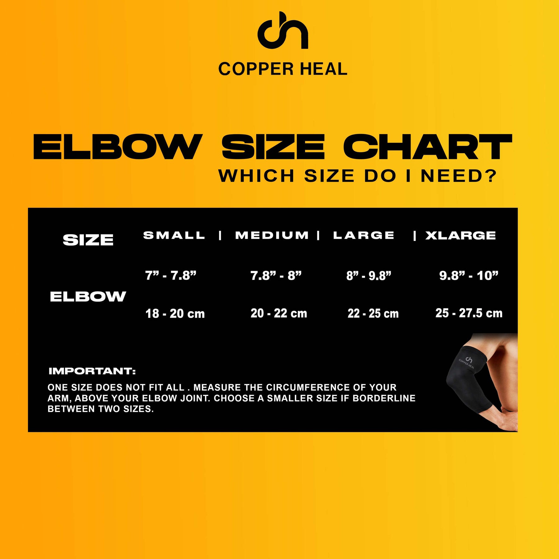 Elbow Compression Sleeve COPPER INFUSED